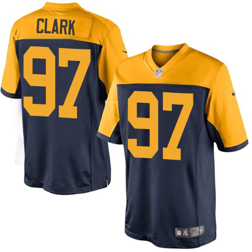 Youth Elite Kenny Clark Nike Jersey Navy Blue Alternate - #97 NFL Green Bay Packers